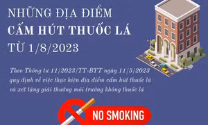 Những địa điểm cấm hút thuốc lá từ 1/8/2023