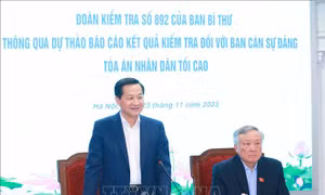 Thông qua dự thảo báo cáo kết quả kiểm tra đối với Ban cán sự đảng Tòa án nhân dân tối cao