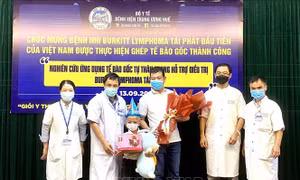Bệnh nhi đầu tiên tại Việt Nam tái phát Burkitt Lymphoma được ghép tế bào gốc