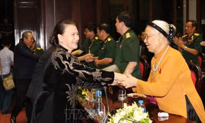 Chủ tịch Quốc hội Nguyễn Thị Kim Ngân dự chương trình giao lưu 'Tri ân đồng đội'