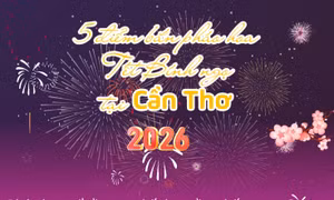 5 điểm bắn pháo hoa Tết Nguyên đán Bính Ngọ tại Cần Thơ