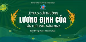 32 nhà nông trẻ xuất sắc được nhận Giải thưởng Lương Định Của năm 2022