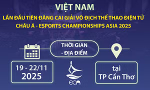 Việt Nam lần đầu tiên đăng cai Giải vô địch Thể thao điện tử châu Á 2025