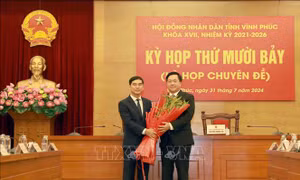 Ông Trần Duy Đông được bầu giữ chức Chủ tịch UBND tỉnh Vĩnh Phúc