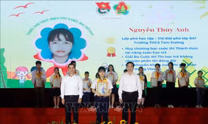 Vĩnh Phúc tuyên dương thiếu nhi tiêu biểu thực hiện '5 điều Bác Hồ dạy'