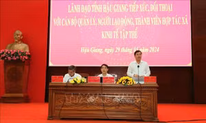 Lãnh đạo tỉnh Hậu Giang đối thoại về kinh tế tập thể