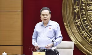 Chủ tịch Quốc hội làm việc với Thường trực Hội đồng Dân tộc của Quốc hội