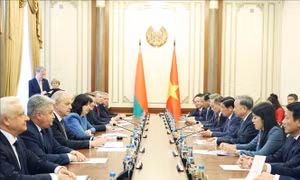 Tổng Bí thư Tô Lâm hội kiến Chủ tịch Hội đồng Cộng hòa (Thượng viện), Chủ tịch Viện Đại biểu (Hạ viện) và Lãnh đạo các chính đảng Belarus