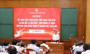 Thường trực Ban Bí thư truyền đạt chuyên đề, bồi dưỡng kiến thức đối với Uỷ viên Trung ương Đảng khoá XIV