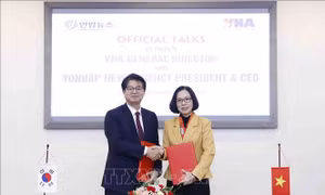 Thúc đẩy hợp tác giữa Thông tấn xã Việt Nam và Yonhap (Hàn Quốc)