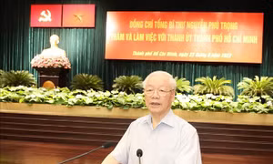 Tổng Bí thư: TP Hồ Chí Minh phát huy hơn nữa vai trò đầu tàu, động lực phát triển vùng Đông Nam Bộ và cả nước