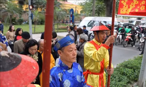 Nghi lễ 'Tống cựu nghinh Tân' tại Hoàng thành Thăng Long 