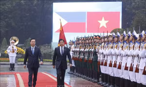 Chủ tịch nước Võ Văn Thưởng chủ trì Lễ đón chính thức Tổng thống Philippines