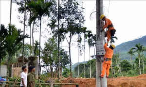 Người dân 'vùng lõm' Quảng Ngãi sắp có điện vui xuân đón Tết