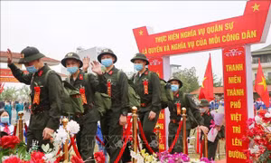 Bốn tỉnh đầu tiên trên địa bàn Quân khu 2 hoàn thành giao nhận quân ​