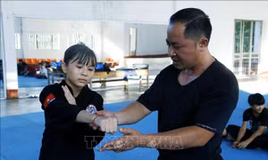 Cô bé vàng Pencak Silat của tỉnh Tuyên Quang