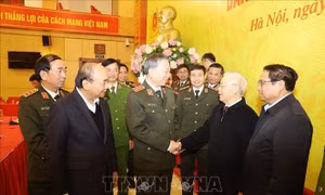 Tổng Bí thư Nguyễn Phú Trọng dự Hội nghị Đảng ủy Công an Trung ương