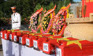 Hậu Giang: Truy điệu, cải táng 9 hài cốt liệt sĩ hy sinh trong kháng chiến chống Mỹ