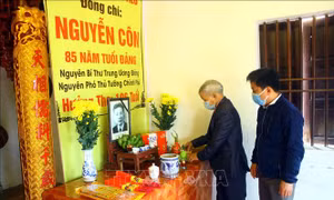 Nghệ An: Người dân quê hương thương tiếc nguyên Phó Thủ tướng Nguyễn Côn