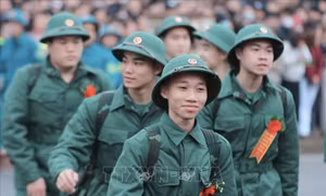 Thanh niên Thủ đô hăng hái lên đường nhập ngũ
