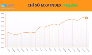 Lực mua áp đảo, chỉ số MXV-Index tiến sát mốc 2.800 điểm