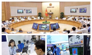Thủ tướng Phạm Minh Chính chủ trì phiên họp Chính phủ thường kỳ tháng 3/2024 và Hội nghị Chính phủ với địa phương. Ảnh: Dương Giang/TTXVN
