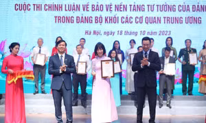 Chùm bài bình luận của báo Tin tức đạt giải Nhì Cuộc thi chính luận về bảo vệ nền tảng tư tưởng của Đảng năm 2023
