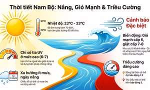 TP Hồ Chí Minh và Nam Bộ lưu ý nắng gắt, UV cao, biển động
