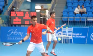 SEA Games 31: Đôi nam Lê Quốc Khánh và Nguyễn Văn Phương vào bán kết môn Quần vợt