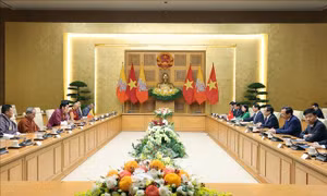 Thủ tướng Phạm Minh Chính hội kiến Quốc vương Bhutan