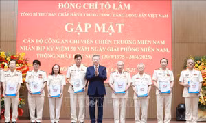 Tổng Bí thư Tô Lâm gặp mặt cán bộ Công an chi viện chiến trường miền Nam
