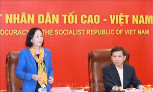 Trưởng ban Tổ chức Trung ương làm việc với Viện Kiểm sát nhân dân tối cao về công tác quản lý biên chế