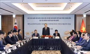 Chủ tịch Quốc hội Trần Thanh Mẫn gặp gỡ những người bạn Hàn Quốc
