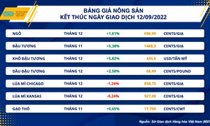 Giá của nhiều mặt hàng nông sản và kim loại ghi nhận mức tăng vọt