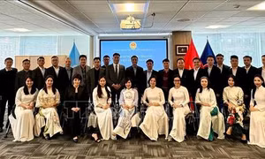 Phái đoàn thường trực Việt Nam tại LHQ làm việc với đoàn công tác của Học viện An ninh Nhân dân