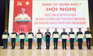 Quân khu 7 nâng cao hiệu quả công tác giáo dục chính trị
