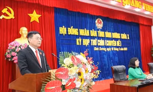 Ông Nguyễn Văn Lộc được bầu giữ chức Chủ tịch HĐND tỉnh Bình Dương