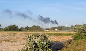 Cháy tuabin điện gió tại Tuy Phong