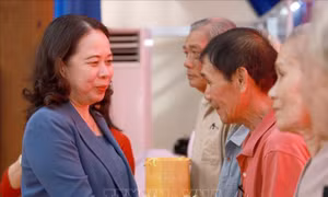 Phó Chủ tịch nước Võ Thị Ánh Xuân thăm, tặng quà người có công với cách mạng