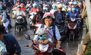 Ngày 1/10, học sinh ở Cần Thơ nghỉ học do triều cường
