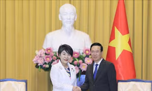 Chủ tịch nước Võ Văn Thưởng tiếp Bộ trưởng Ngoại giao Nhật Bản 