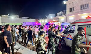 Pháo sáng có thể là nguyên nhân gây hỏa hoạn tại đám cưới ở Iraq