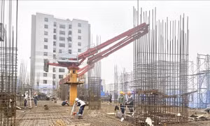 Các công trường hối hả vào Xuân