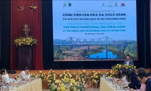 Thi ý tưởng quy hoạch công viên văn hóa khu vực bãi nổi giữa và bãi ven sông Hồng