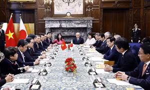 Chủ tịch Quốc hội Trần Thanh Mẫn hội đàm với Chủ tịch Thượng viện Nhật Bản 