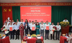 Bình Phước: Vận hành thử nghiệm tổ chức bộ máy tại 5 xã, phường