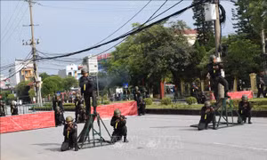 Hưng Yên: Diễn tập thực binh xử trí tình huống A2