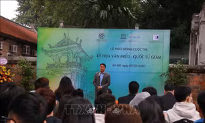 'Ký họa Văn Miếu - Quốc Tử Giám' tạo cảm hứng sáng tạo cho đông đảo giới trẻ