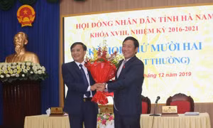 Thủ tướng phê chuẩn kết quả bầu Phó Chủ tịch UBND tỉnh Hà Nam