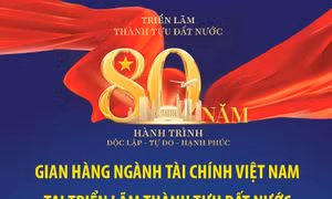 Gian hàng ngành Tài chính Việt Nam tại Triển lãm Thành tựu Đất nước